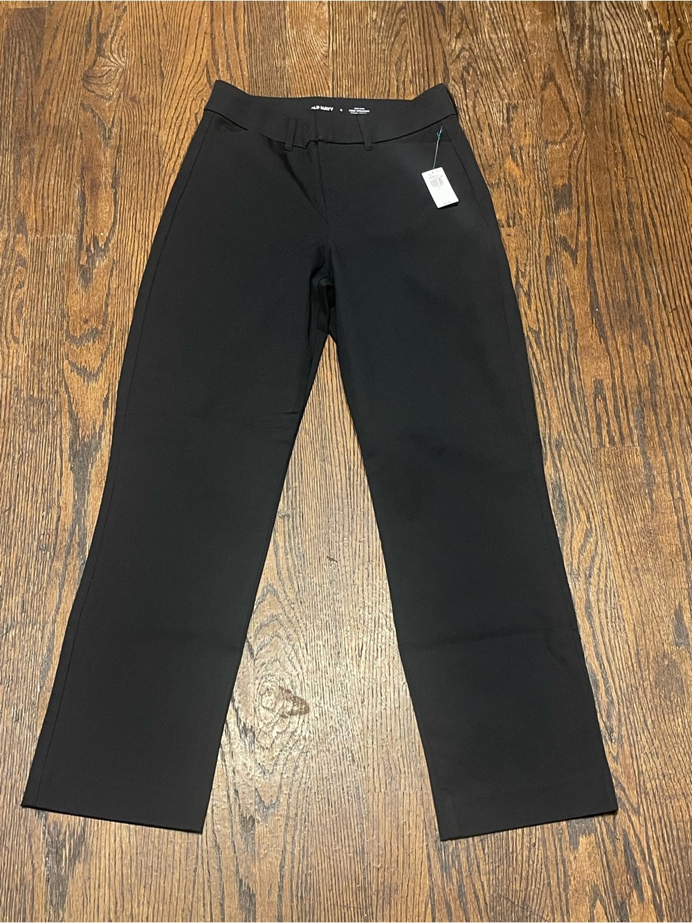 Old Navy women’s Black High-Rise Straight Pants size 4 NWT - Picture 3 of 11